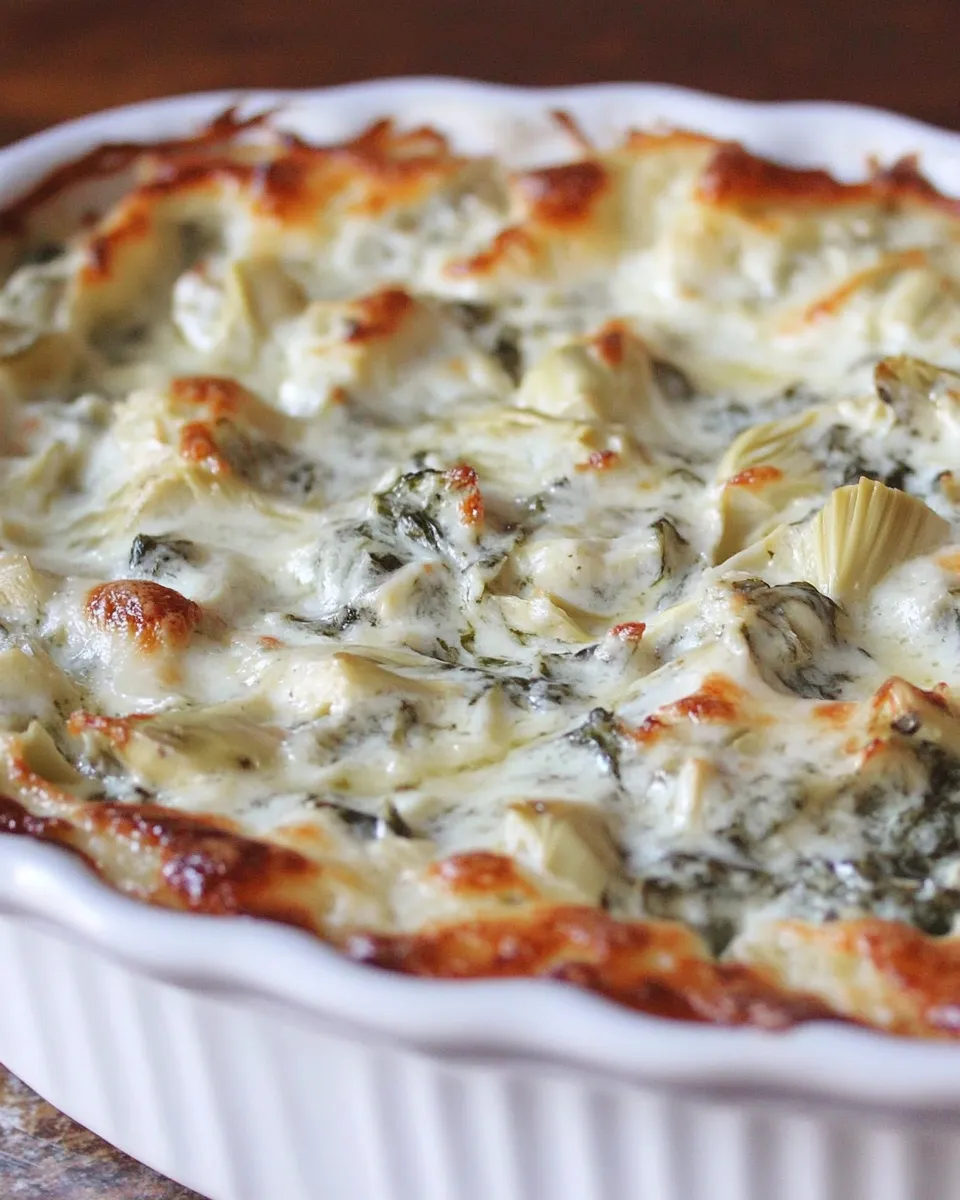 Classic Lighter Spinach and Artichoke Dip image