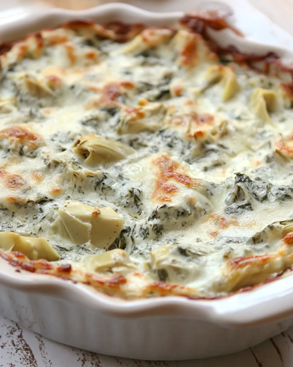 Easy Lighter Spinach and Artichoke Dip picture