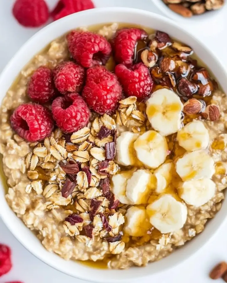 Homemade Loaded Oatmeal Breakfast Bowl photo
