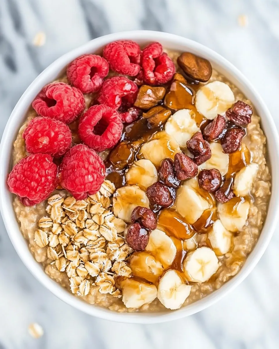 Delicious Loaded Oatmeal Breakfast Bowl shot