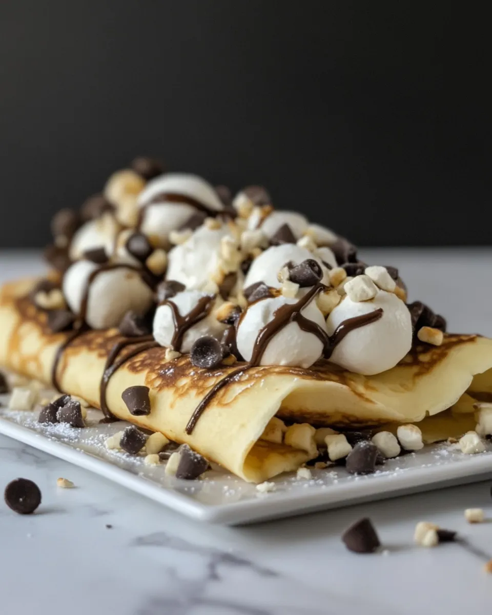 Easy Loaded Smore Crepes (Easy Crepe Recipe) picture