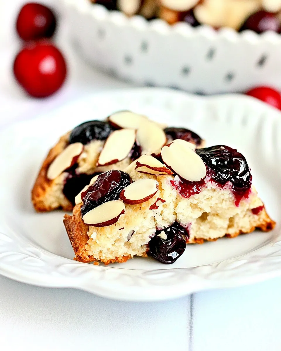 Homemade Low Carb Cherry Almond Scones photo