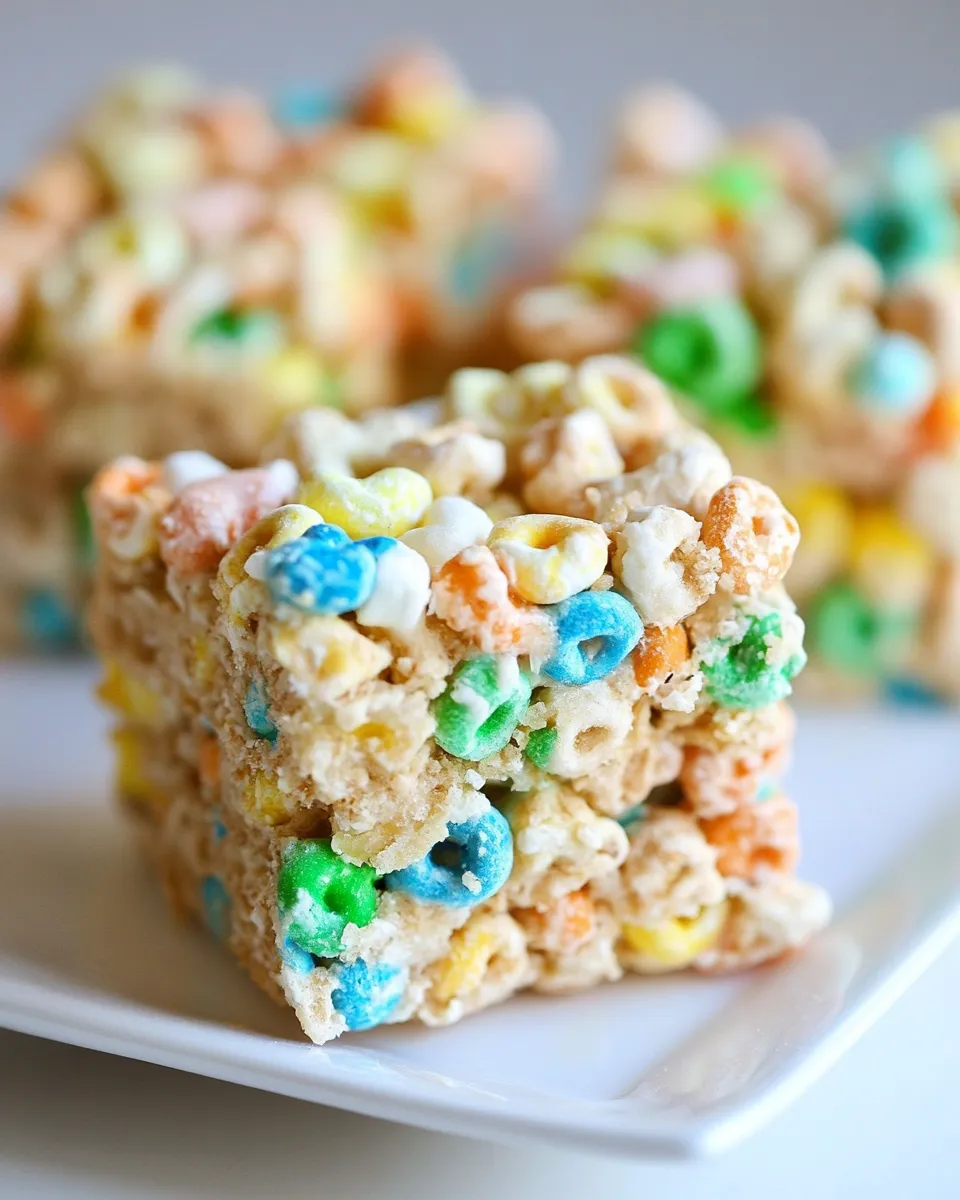 Easy Lucky Charms Marshmallow Treats picture