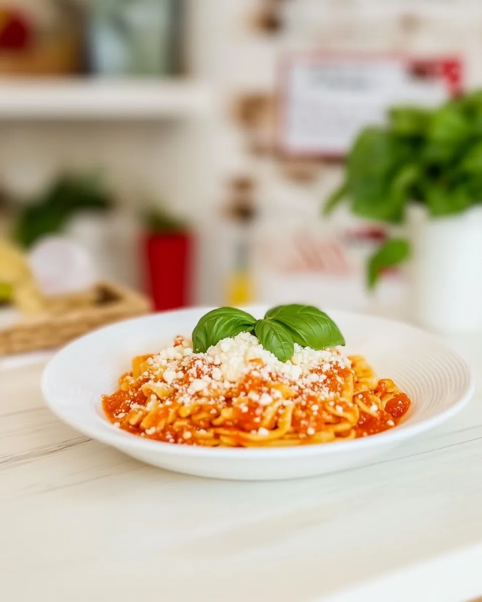 Classic Mafaldine Pasta with Napoletana Sauce image