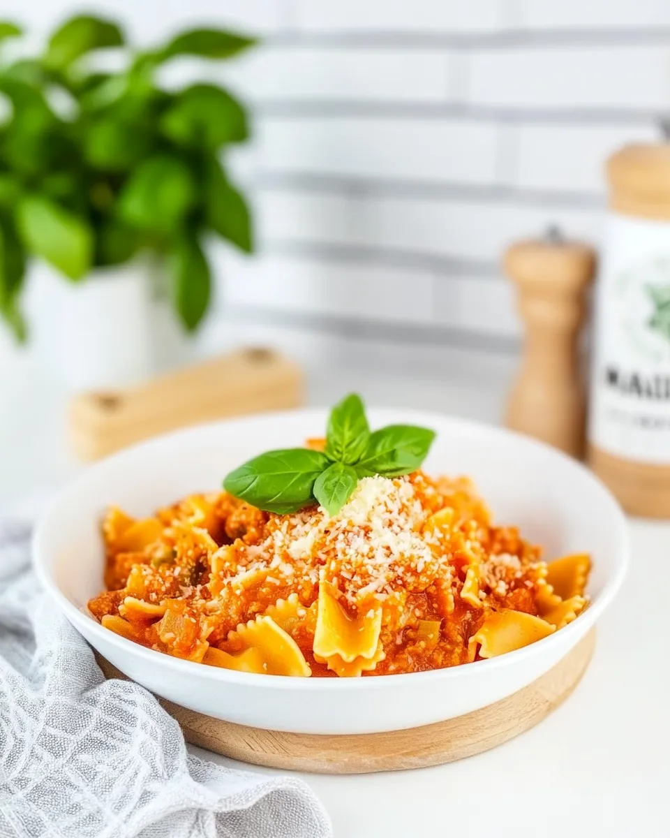 Easy Mafaldine Pasta with Napoletana Sauce picture