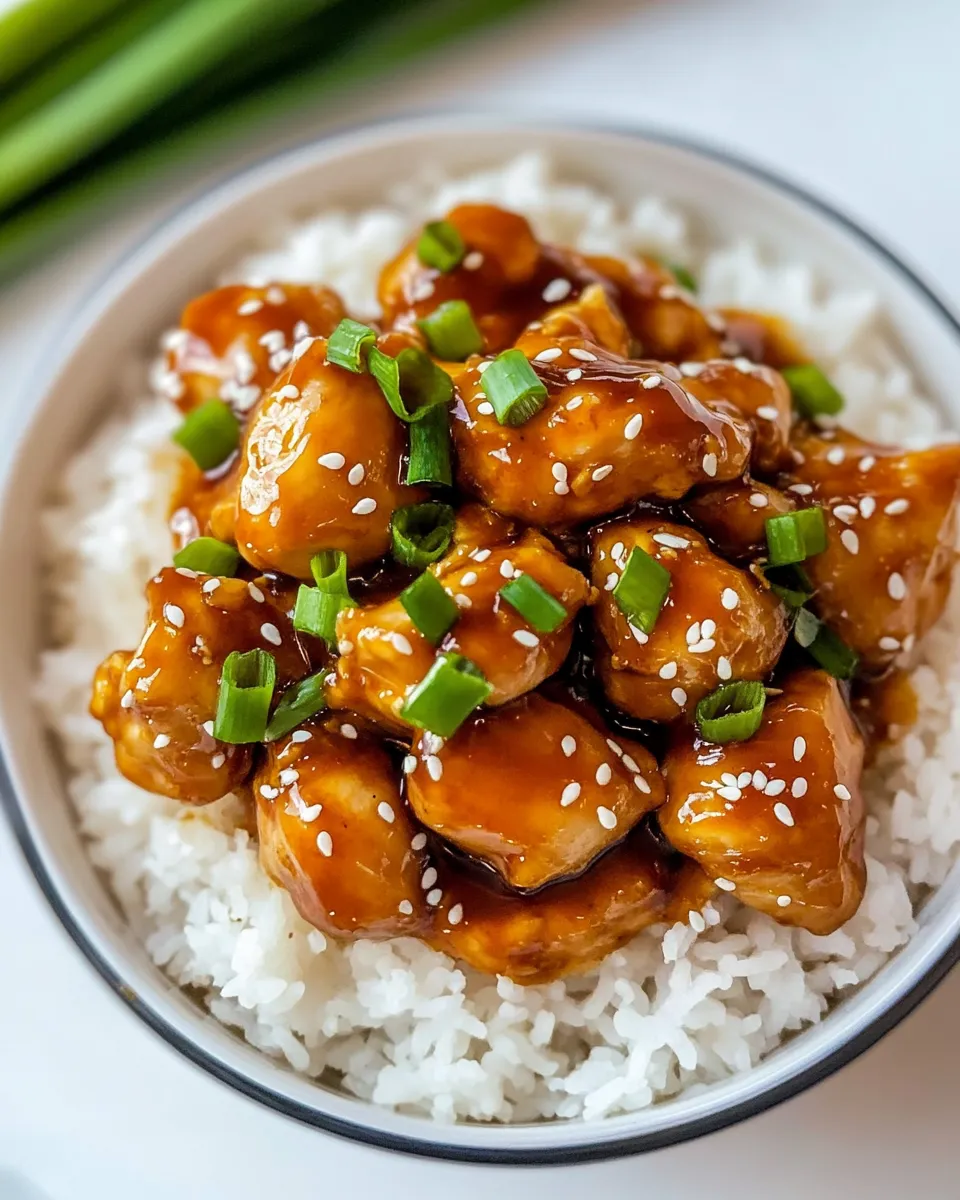 Tasty Mandarin Chicken shot