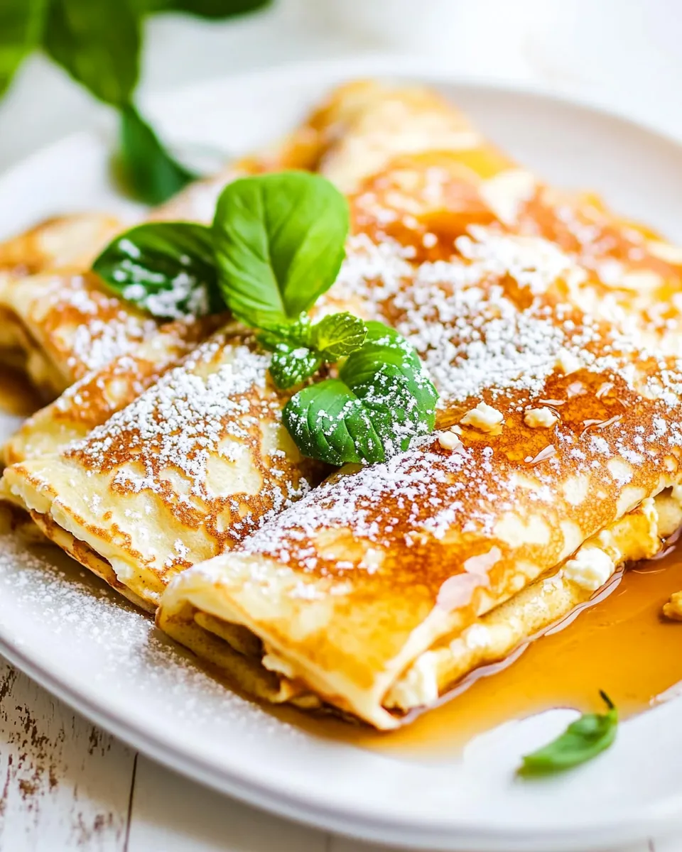 Delicious Maple Ricotta Stuffed Crepes image