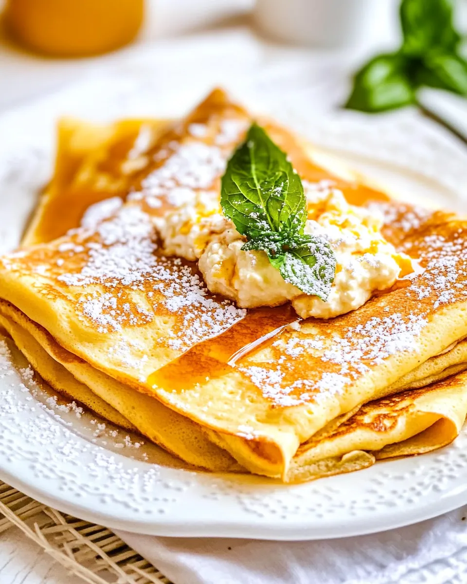Easy Maple Ricotta Stuffed Crepes picture