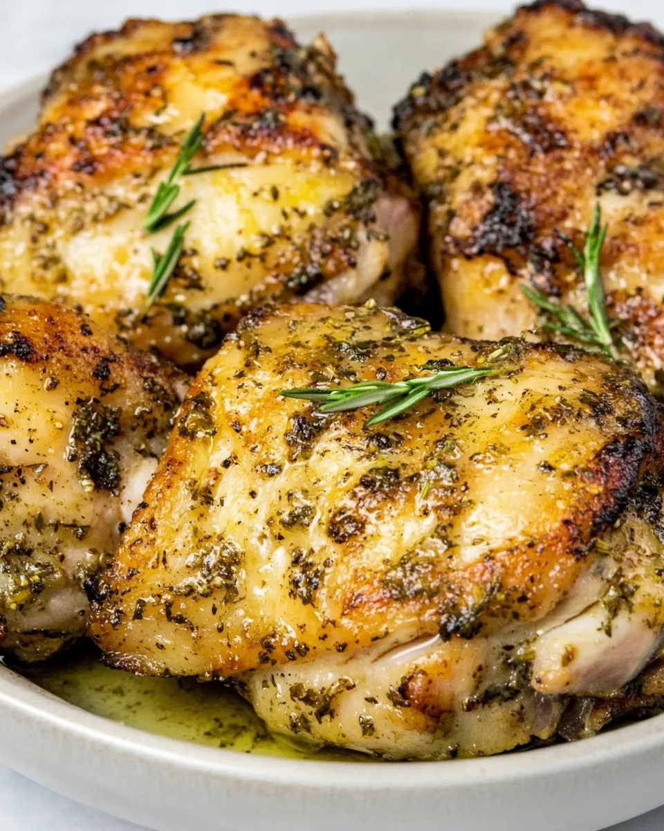 Delicious Marinated Chicken Thighs shot