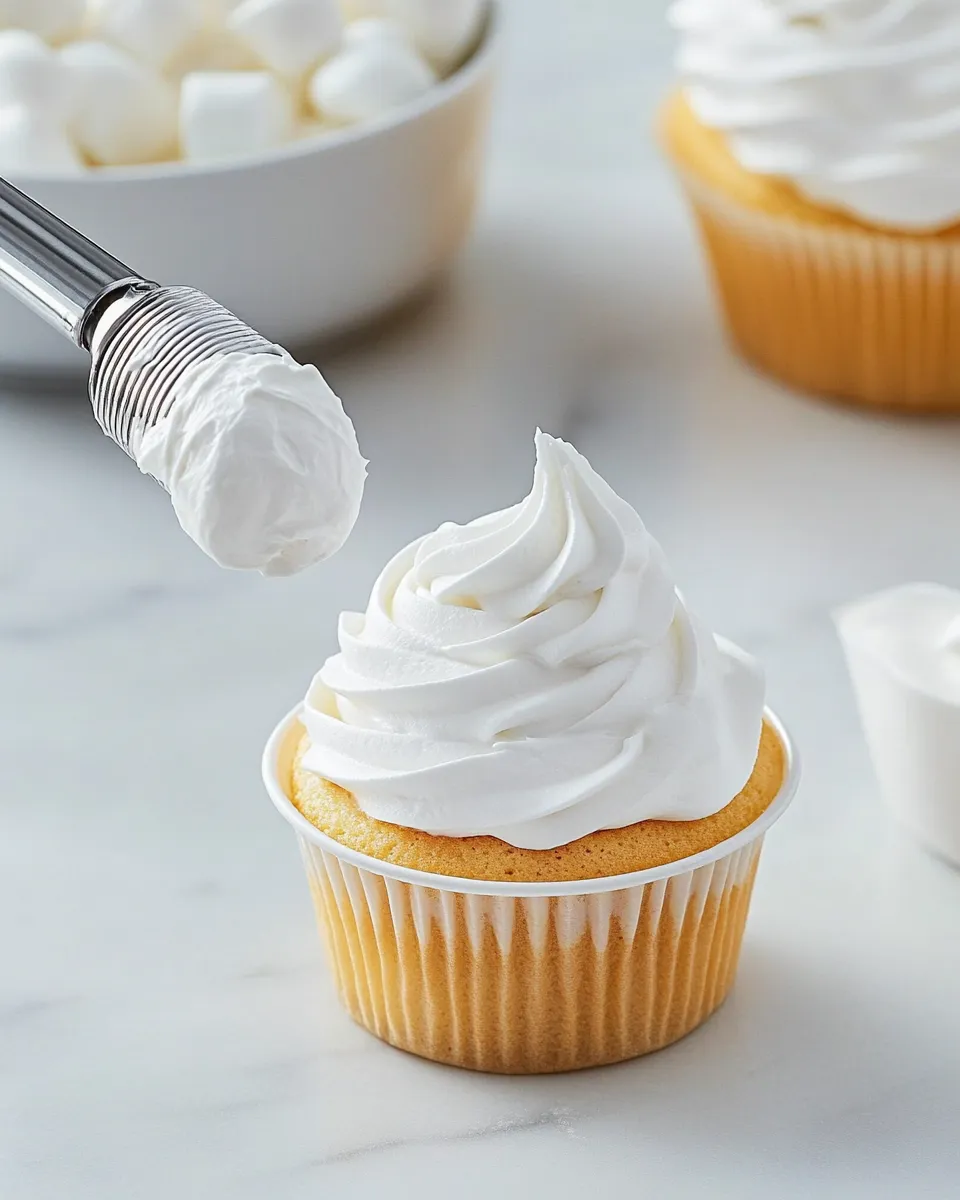 Delicious Marshmallow Frosting shot