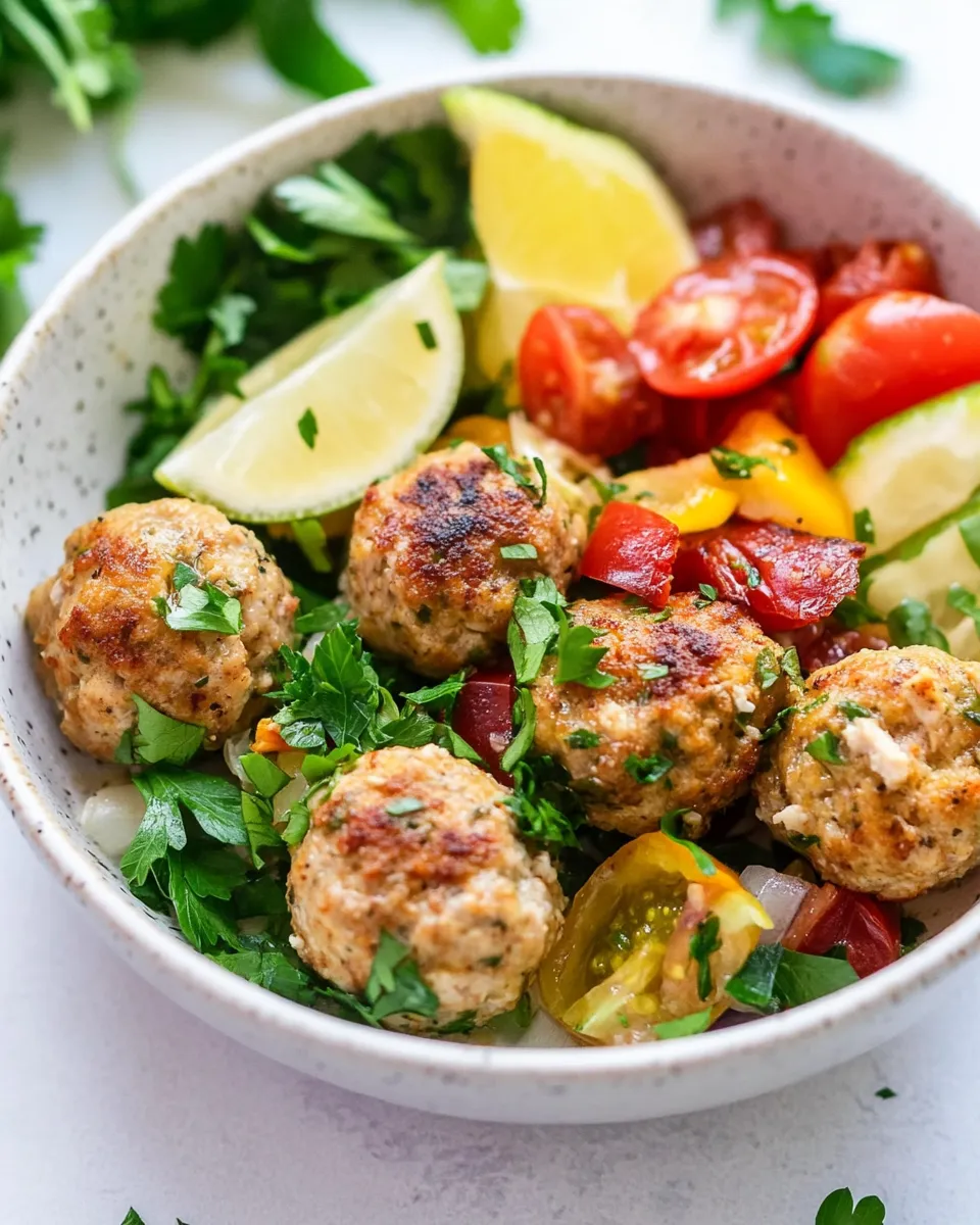 Classic Mediterranean Chicken Meatballs image