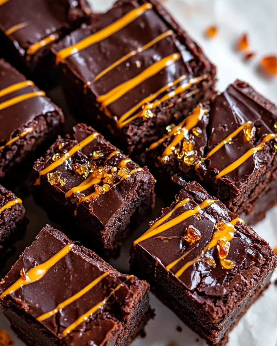 Simple Milk Chocolate Peanut Butter Truffle Brownies. recipe photo
