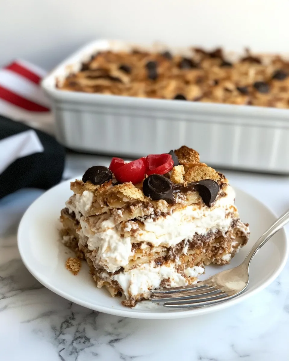 Easy Milk & Cookies Lasagna picture