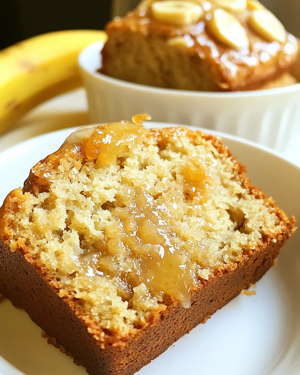 Delicious Milk and Honey Banana Bread shot