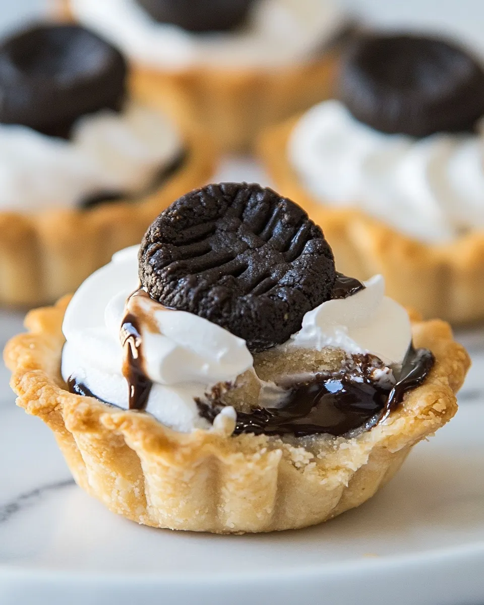 Classic Mini Cookies and Cream Hazelnut Pies image