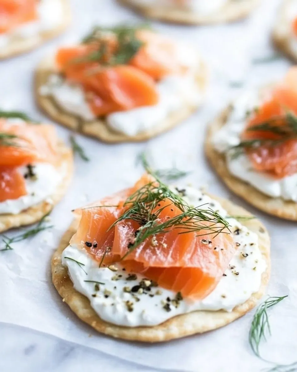 Delicious Mini Smoked Salmon Pizzas image