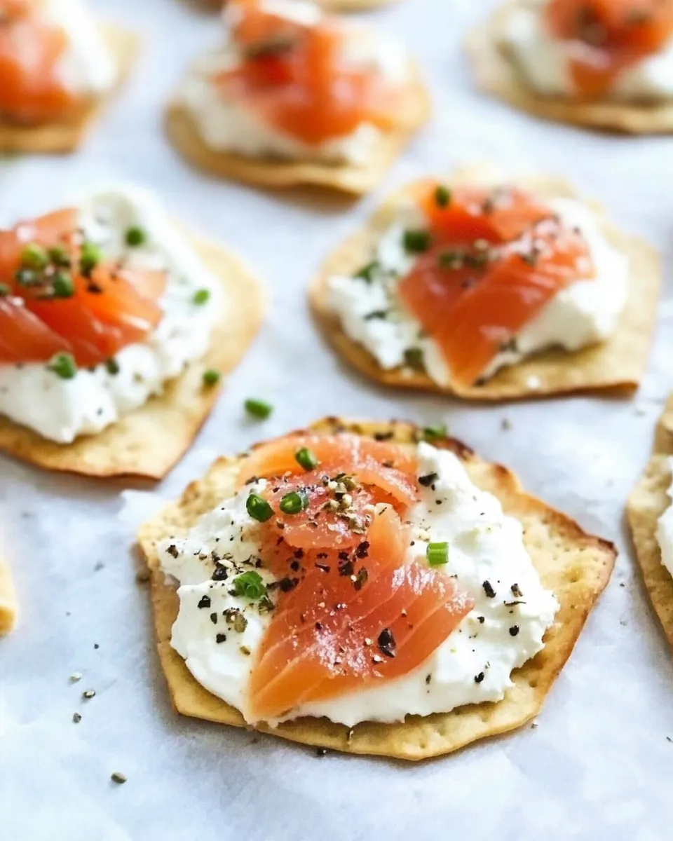 Best Mini Smoked Salmon Pizzas shot