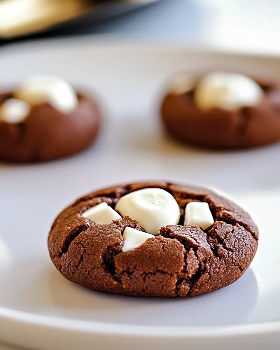 Homemade Miniature Hot Chocolate Cookies photo