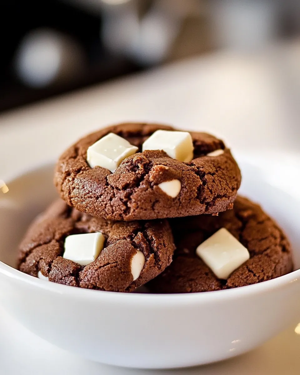 Delicious Miniature Hot Chocolate Cookies shot