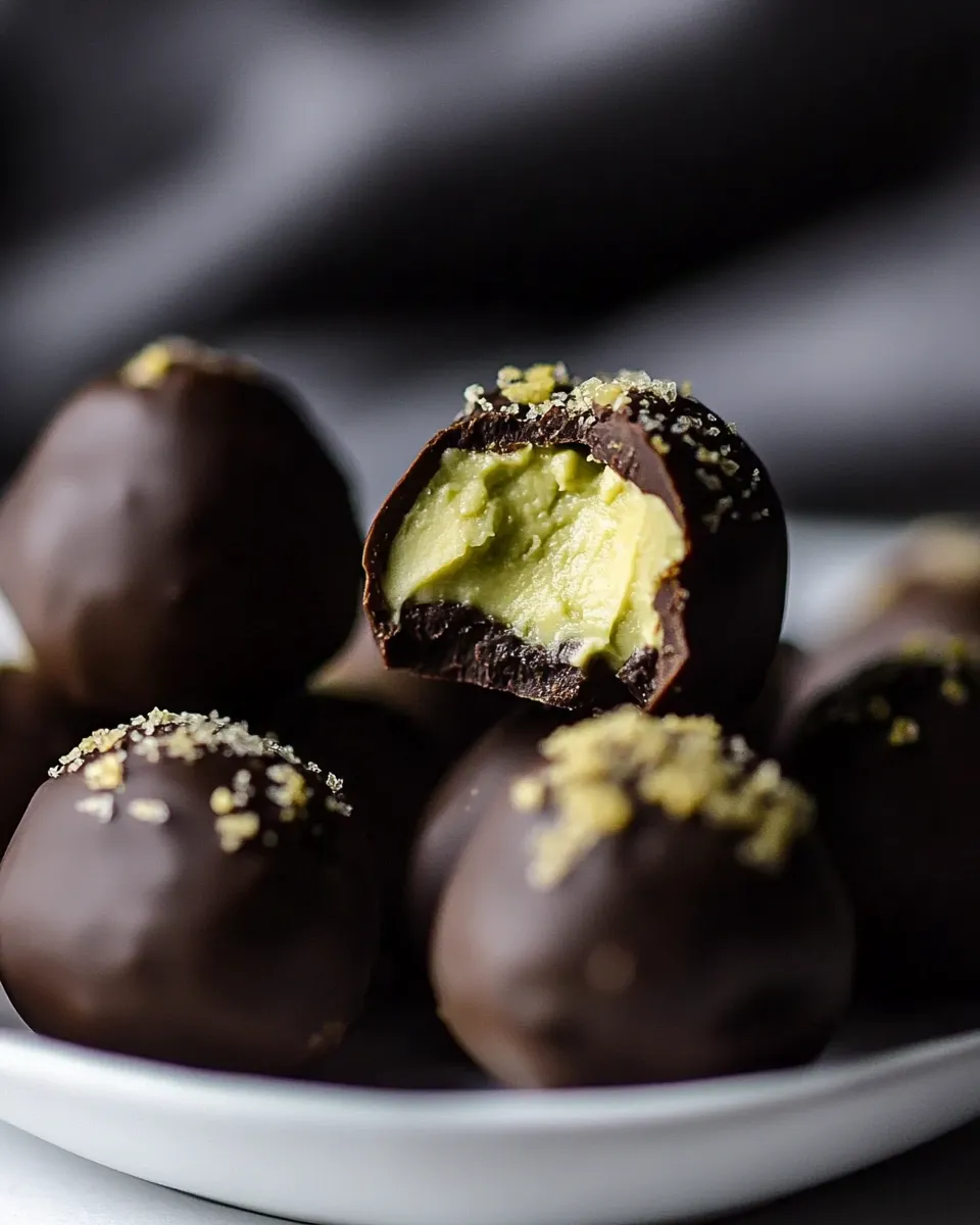 Easy Mint Avocado Cheesecake Truffles picture