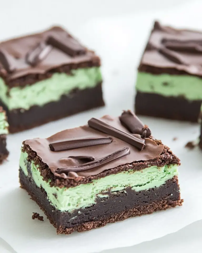 Homemade Mint Brownies photo