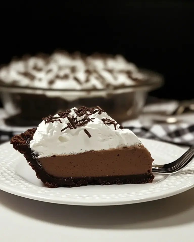 Homemade Mocha Pudding Pie photo