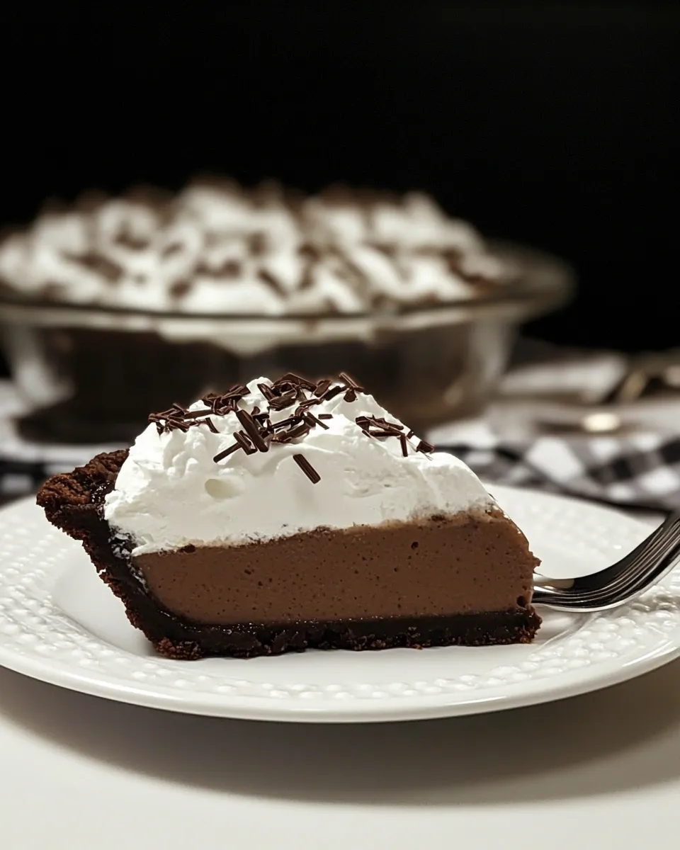 Homemade Mocha Pudding Pie photo