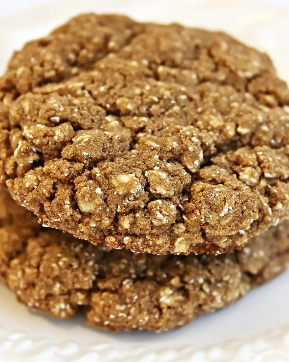 Homemade Molasses and Honey Oatmeal Cookies photo