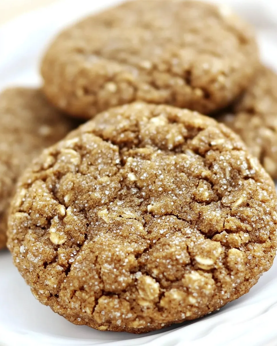 Delicious Molasses and Honey Oatmeal Cookies shot