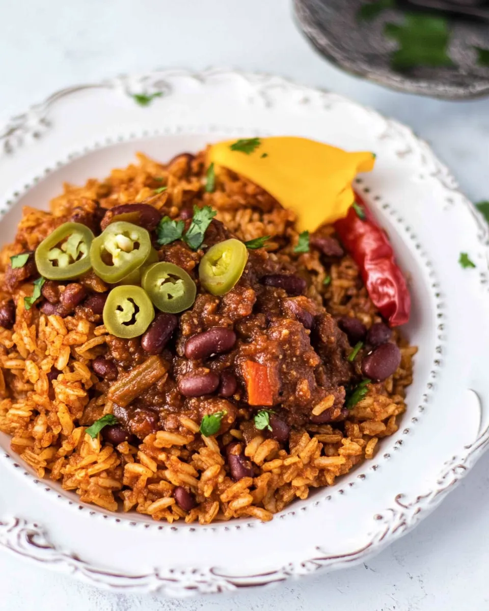 Delicious Moro de Habichuelas (Rice and Beans) photo
