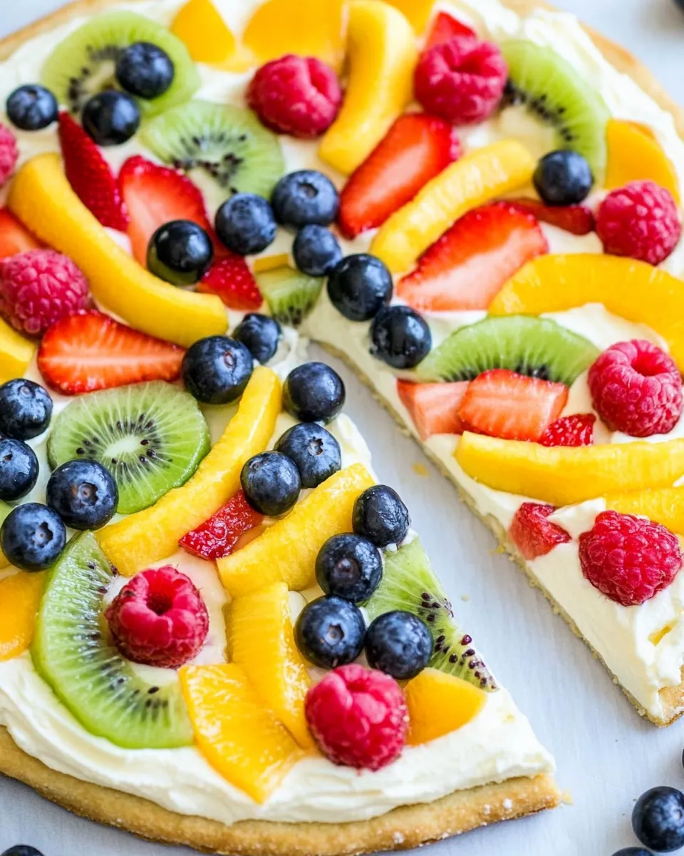 Homemade Mouth-Watering Fruit Pizza photo