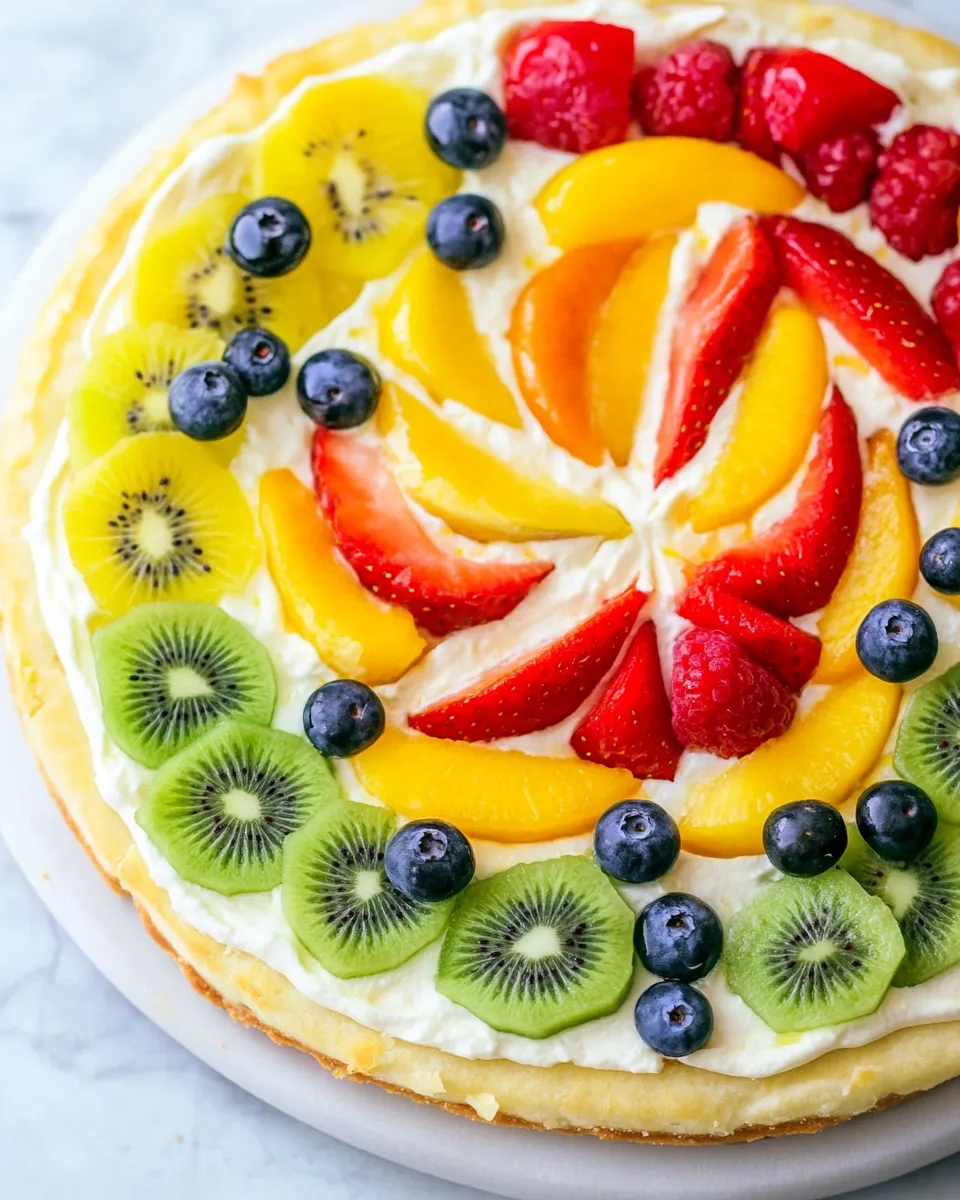 Classic Mouth-Watering Fruit Pizza image