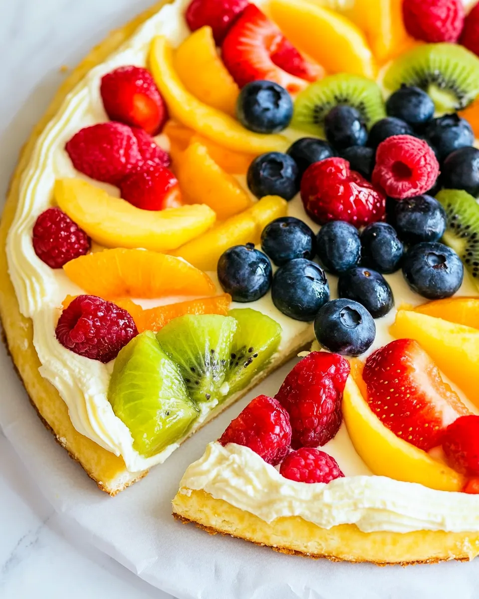 Easy Mouth-Watering Fruit Pizza recipe photo