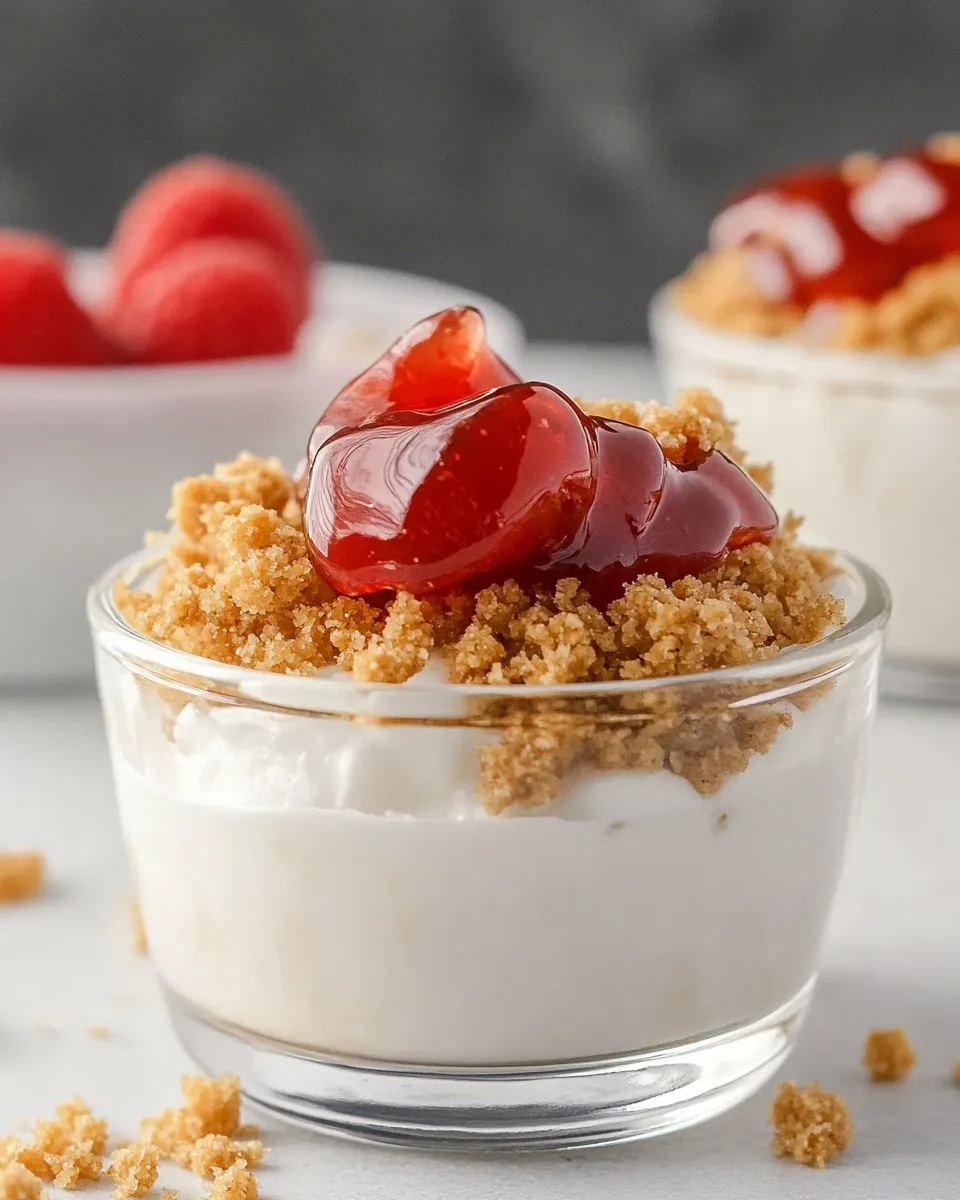 Easy No Bake Cheesecake Cups with Graham Crumble Topping picture