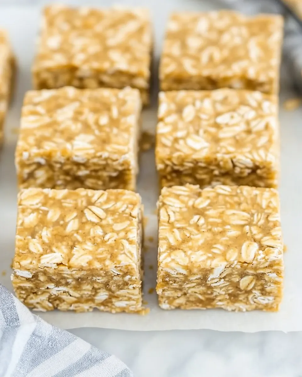 Classic No Bake Oatmeal Bars image
