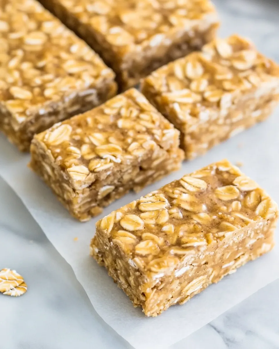 Delicious No Bake Oatmeal Bars shot