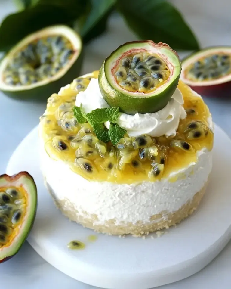 Homemade No Bake Passion Fruit Cheesecake photo