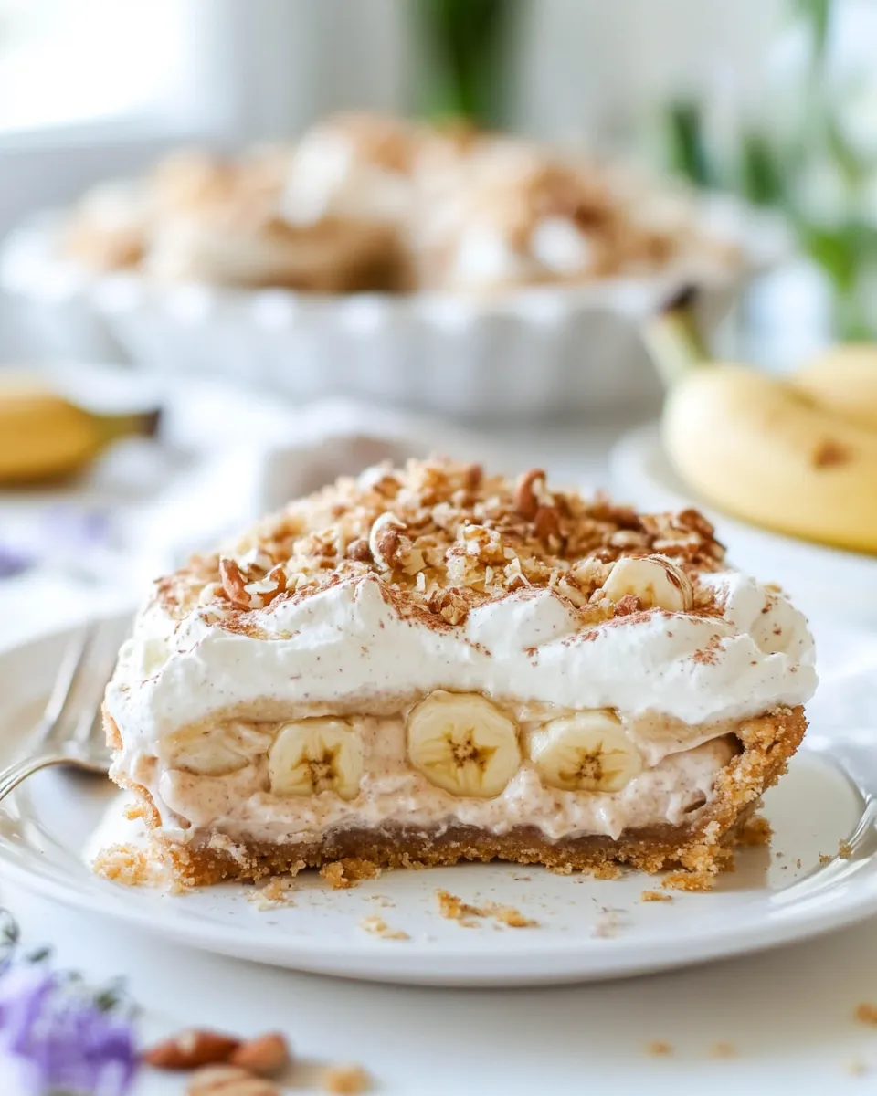 Homemade No Bake Vegan Banana Cream Pie (Paleo) picture