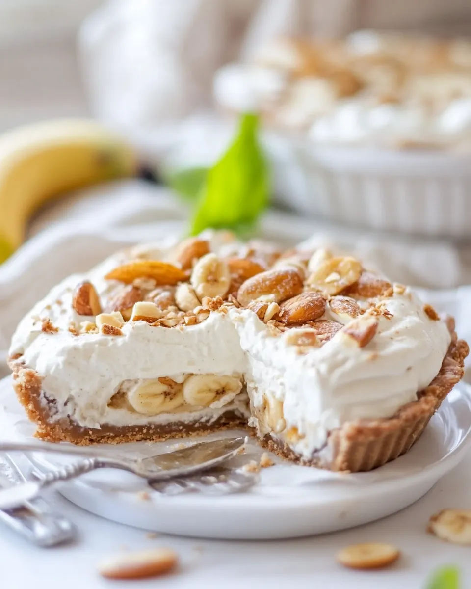 Classic No Bake Vegan Banana Cream Pie (Paleo) photo