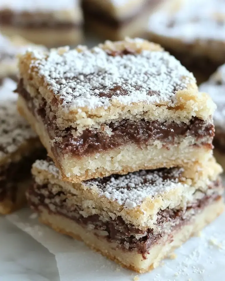 Homemade Nutella Shortbread Bars photo