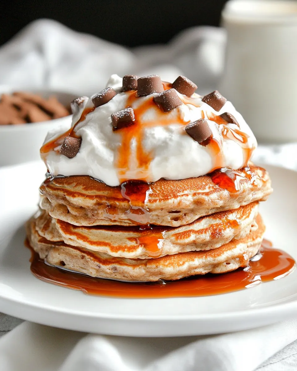 Easy OLD Fluffy Smores Pancakes picture