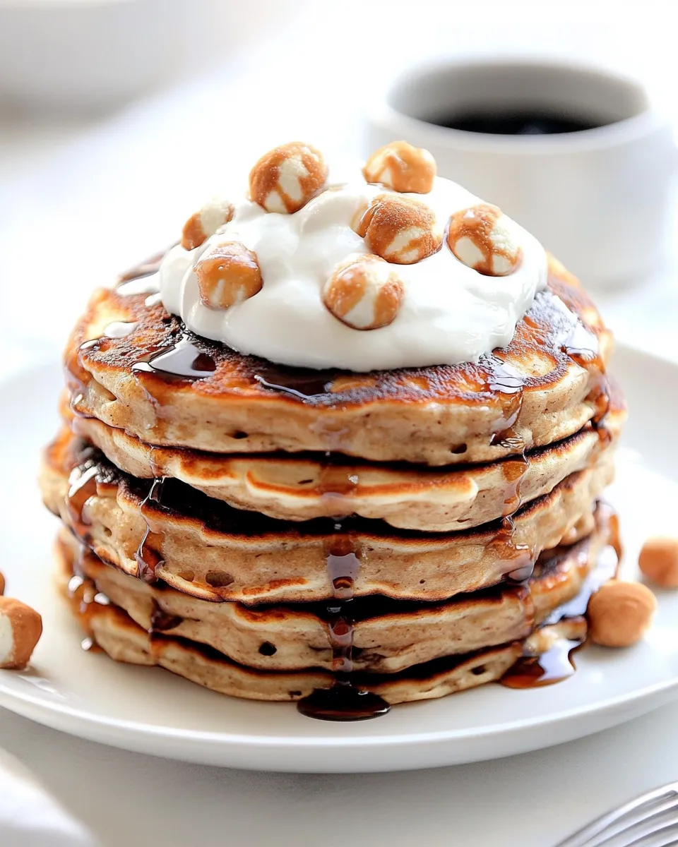 Delicious OLD Fluffy Smores Pancakes shot
