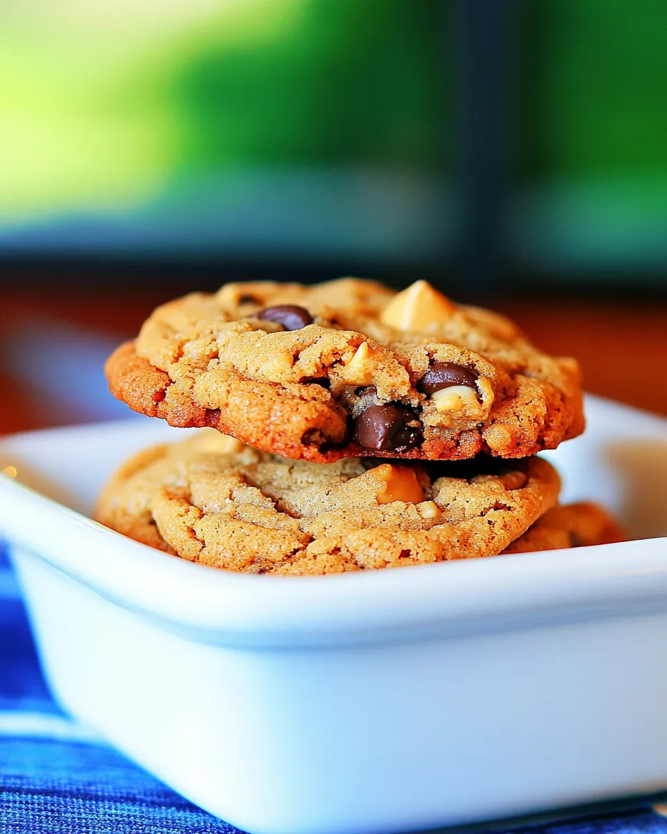Delicious Oatmeal-Peanut Butter Chip Cookies shot