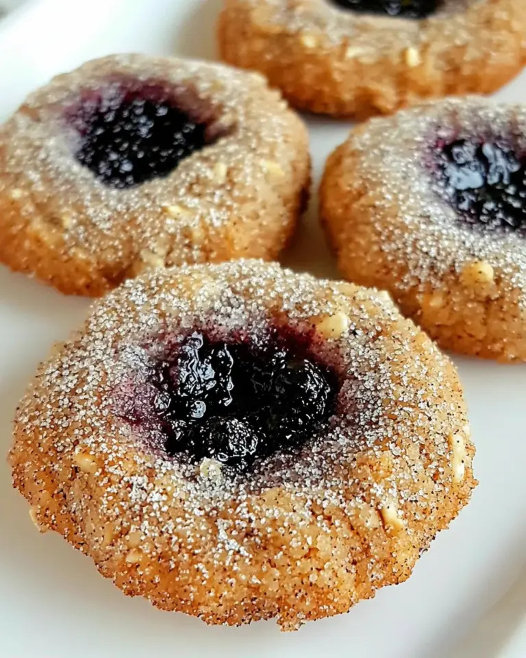 Delicious Oatmeal Forest Berries Thumbprints Cookies photo