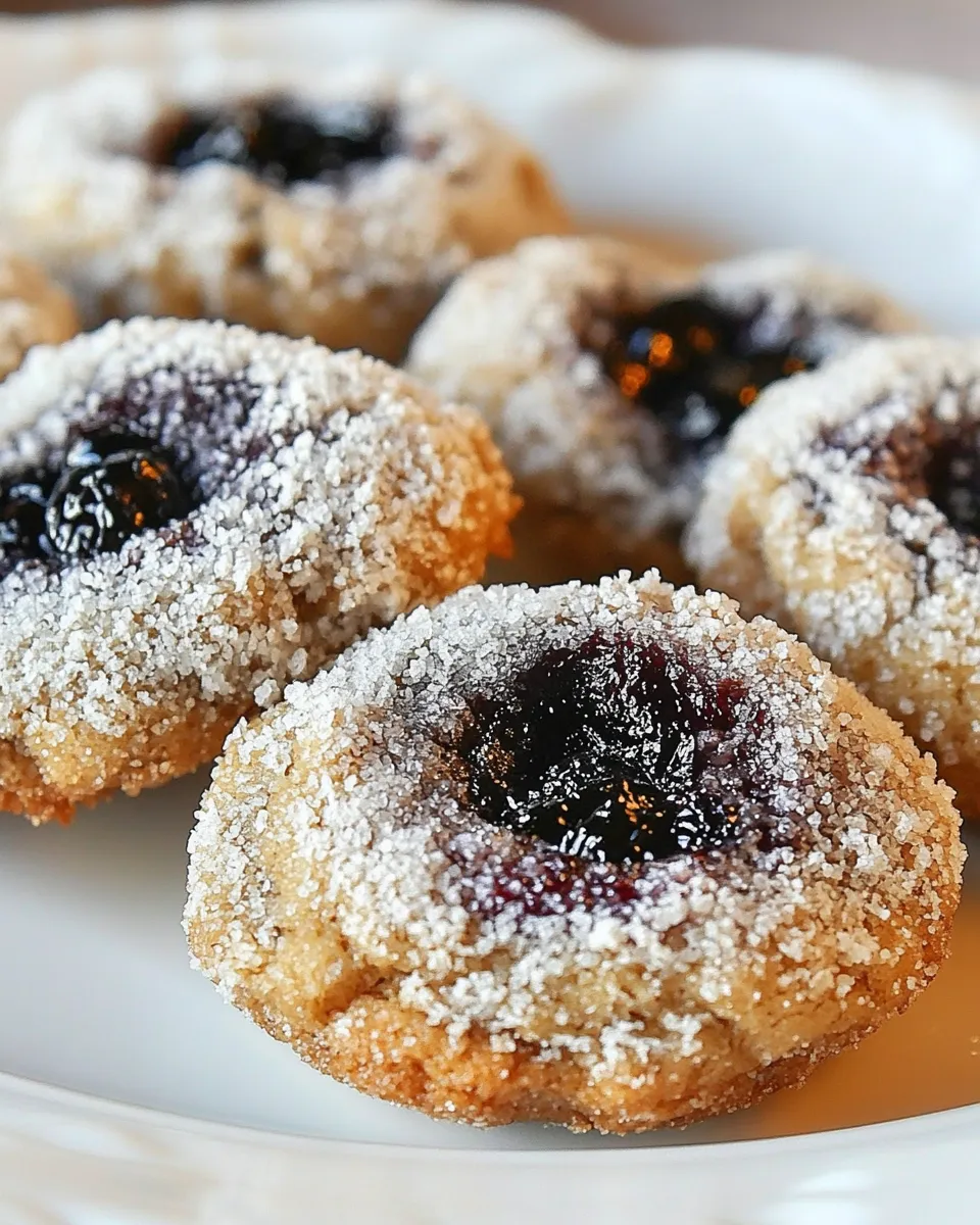 Easy Oatmeal Forest Berries Thumbprints Cookies image