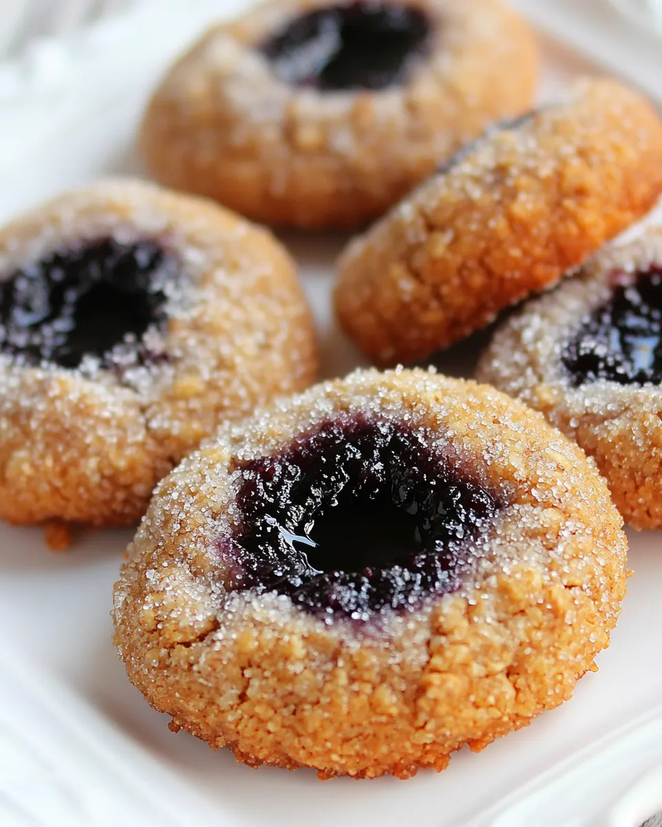 Homemade Oatmeal Forest Berries Thumbprints Cookies recipe photo