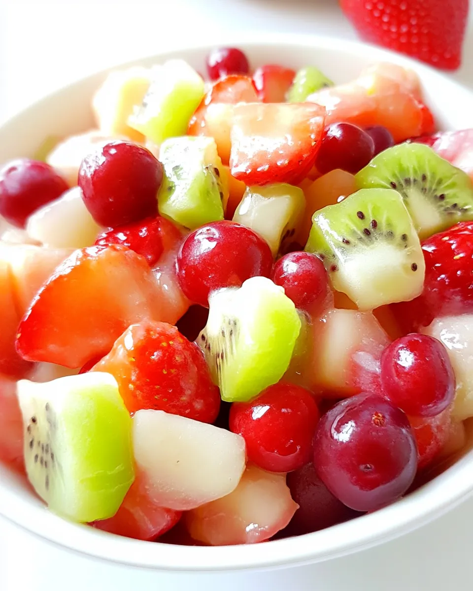 Delicious Old Fashioned Fruit Salad shot