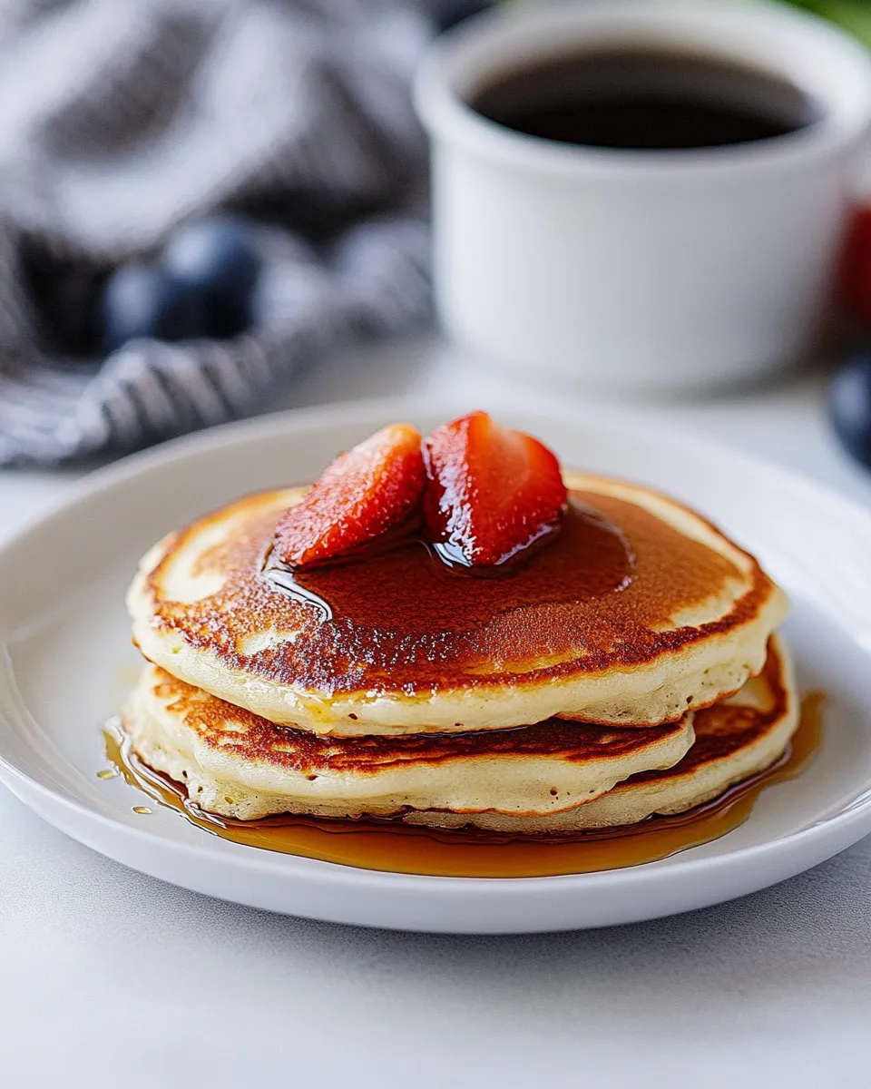 Delicious Olive Oil Pancakes shot