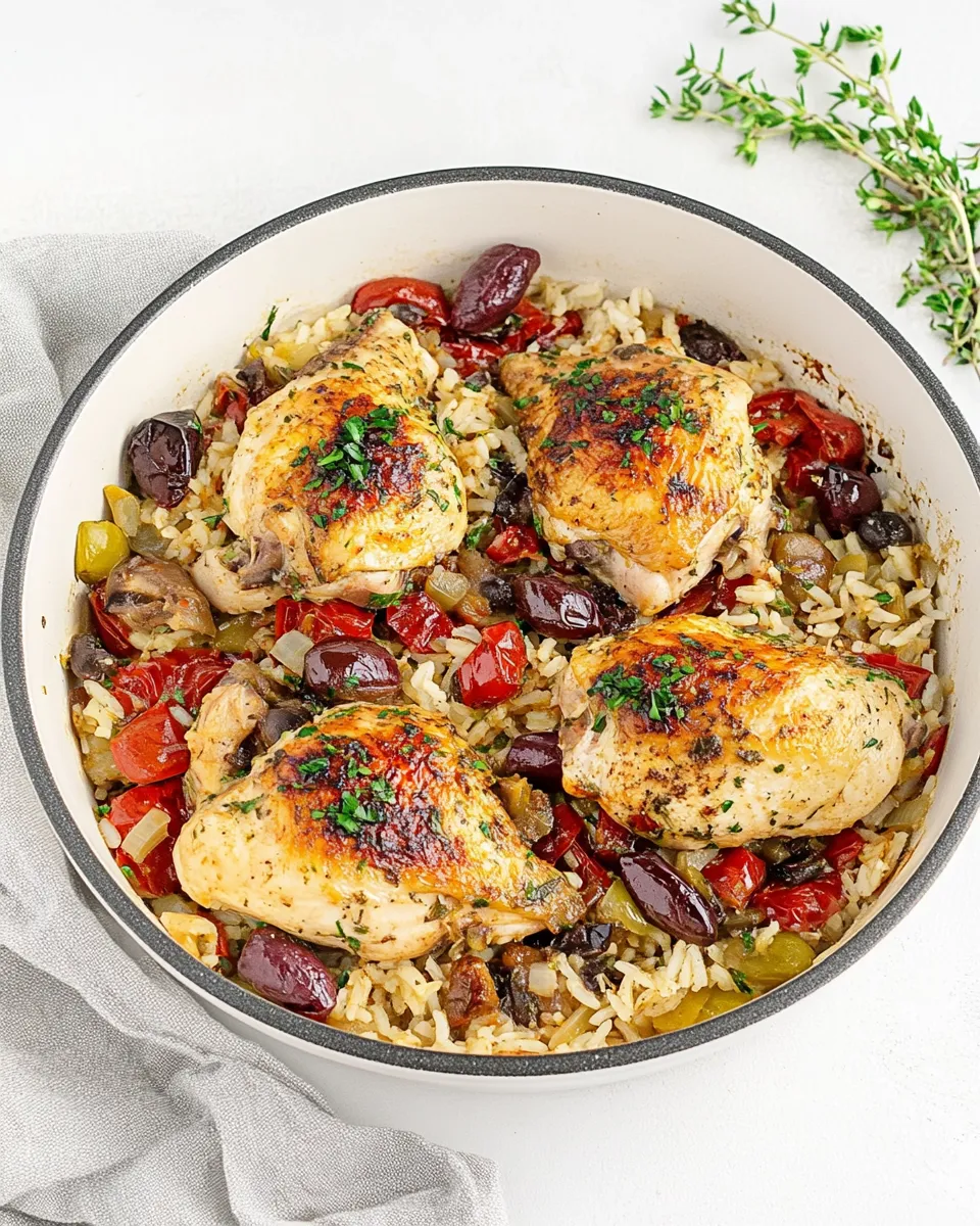Easy One-Pot Mediterranean Chicken and Rice picture