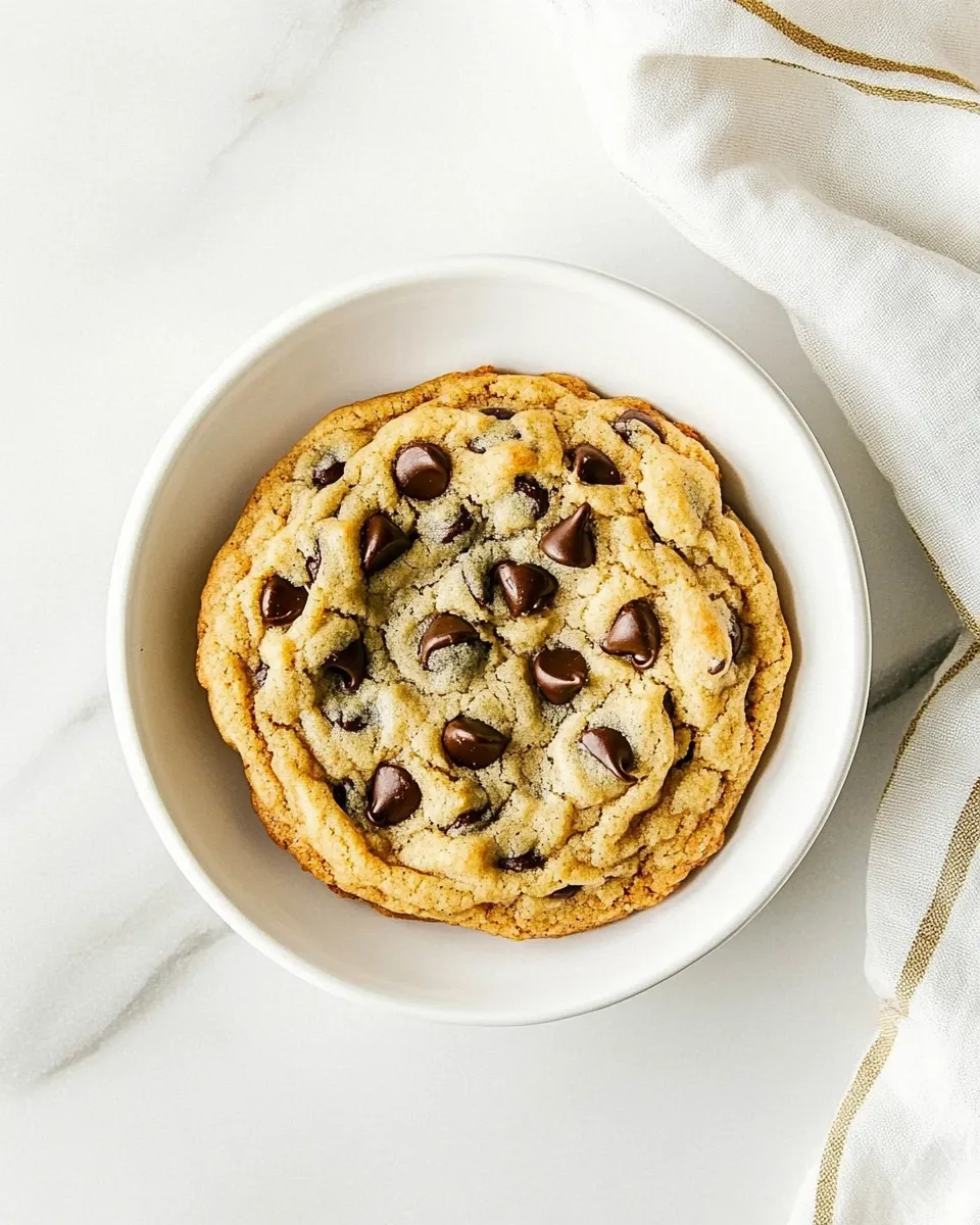 Easy One Chocolate Chip Cookie for Two (Three Ways) recipe image